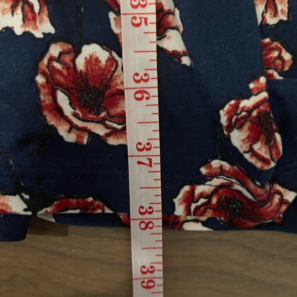 EUC XL French Grey Floral Dress - Picture 6 of 7